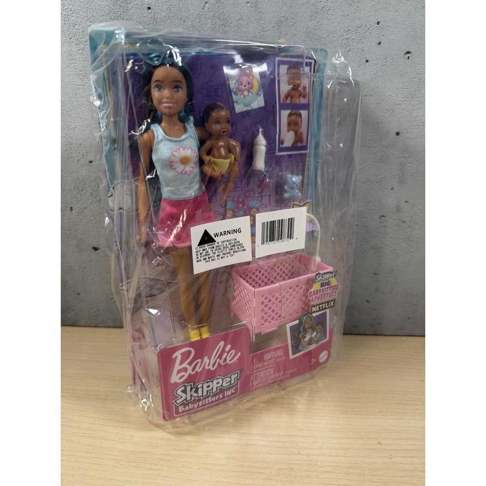 Barbie Skipper Babysitters Inc Playset Multicolor Doll Bedtime Adventure